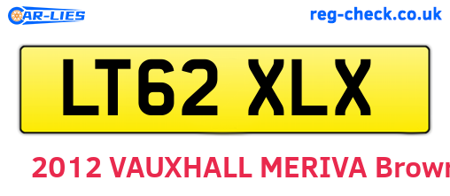 LT62XLX are the vehicle registration plates.