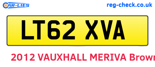 LT62XVA are the vehicle registration plates.