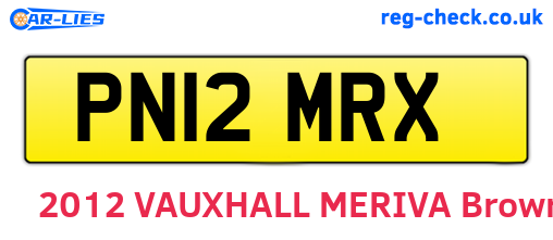 PN12MRX are the vehicle registration plates.