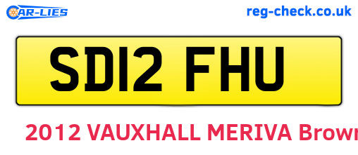 SD12FHU are the vehicle registration plates.