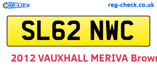 SL62NWC are the vehicle registration plates.