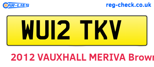 WU12TKV are the vehicle registration plates.
