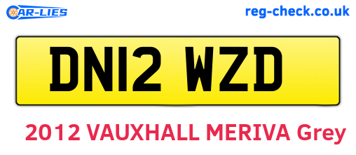 DN12WZD are the vehicle registration plates.