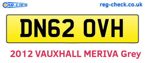 DN62OVH are the vehicle registration plates.