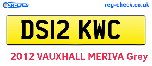 DS12KWC are the vehicle registration plates.