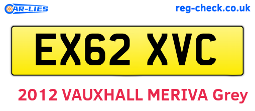 EX62XVC are the vehicle registration plates.