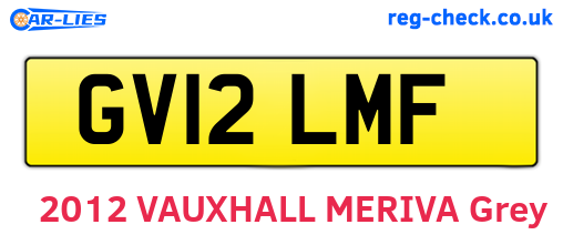 GV12LMF are the vehicle registration plates.