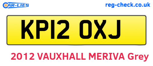 KP12OXJ are the vehicle registration plates.