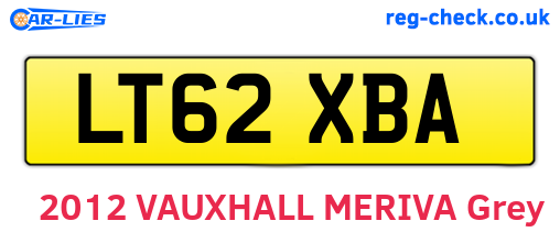 LT62XBA are the vehicle registration plates.
