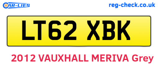 LT62XBK are the vehicle registration plates.