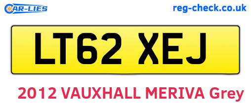 LT62XEJ are the vehicle registration plates.
