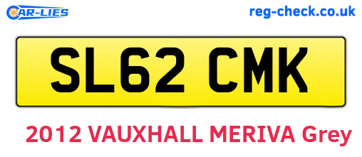 SL62CMK are the vehicle registration plates.
