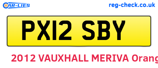 PX12SBY are the vehicle registration plates.