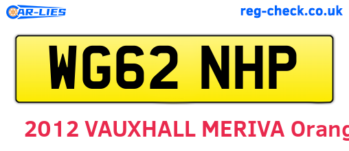 WG62NHP are the vehicle registration plates.