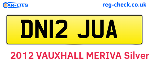 DN12JUA are the vehicle registration plates.