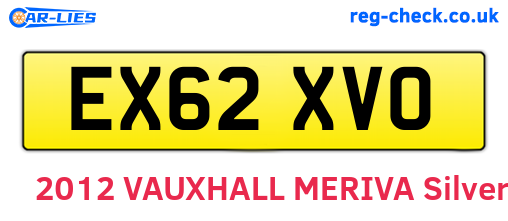 EX62XVO are the vehicle registration plates.