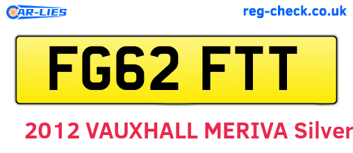 FG62FTT are the vehicle registration plates.
