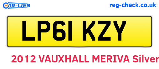 LP61KZY are the vehicle registration plates.