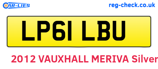 LP61LBU are the vehicle registration plates.