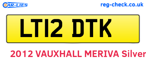 LT12DTK are the vehicle registration plates.