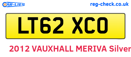 LT62XCO are the vehicle registration plates.