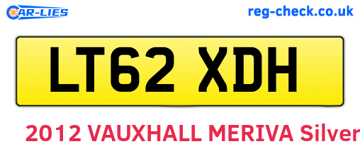 LT62XDH are the vehicle registration plates.