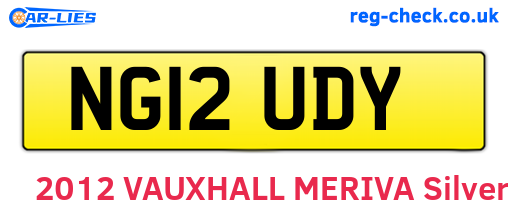 NG12UDY are the vehicle registration plates.