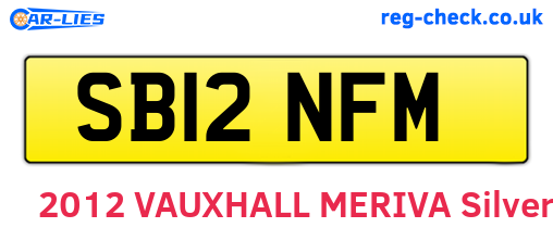 SB12NFM are the vehicle registration plates.