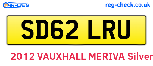 SD62LRU are the vehicle registration plates.