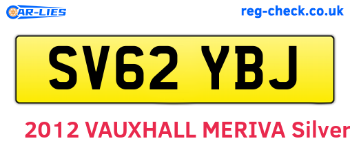 SV62YBJ are the vehicle registration plates.