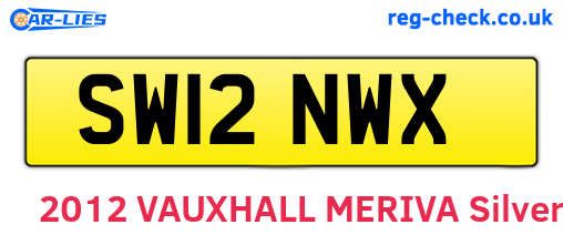 SW12NWX are the vehicle registration plates.