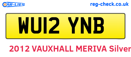 WU12YNB are the vehicle registration plates.