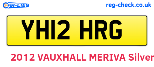 YH12HRG are the vehicle registration plates.