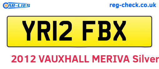 YR12FBX are the vehicle registration plates.