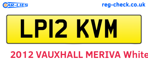 LP12KVM are the vehicle registration plates.