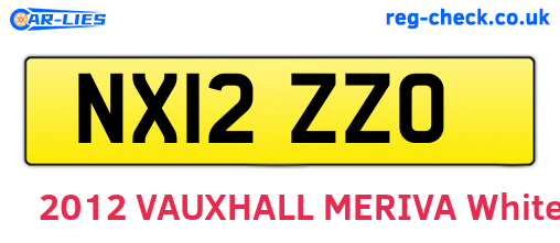 NX12ZZO are the vehicle registration plates.