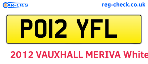 PO12YFL are the vehicle registration plates.