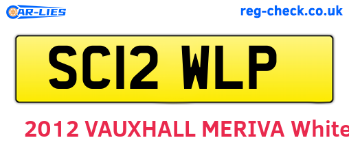 SC12WLP are the vehicle registration plates.