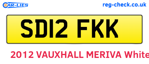 SD12FKK are the vehicle registration plates.