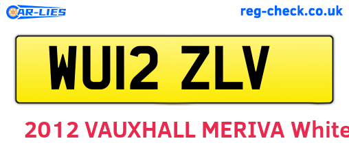 WU12ZLV are the vehicle registration plates.