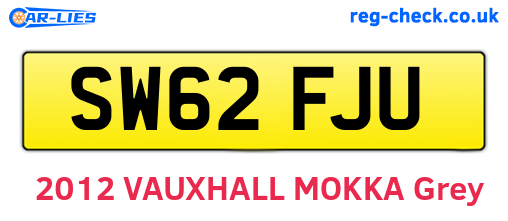 SW62FJU are the vehicle registration plates.