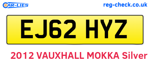 EJ62HYZ are the vehicle registration plates.