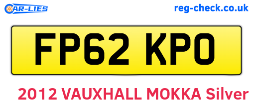 FP62KPO are the vehicle registration plates.