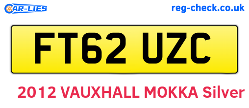 FT62UZC are the vehicle registration plates.