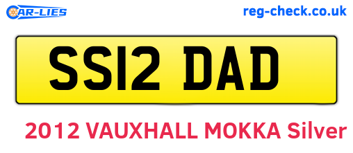 SS12DAD are the vehicle registration plates.