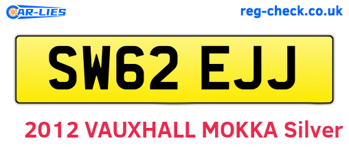 SW62EJJ are the vehicle registration plates.