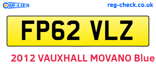 FP62VLZ are the vehicle registration plates.