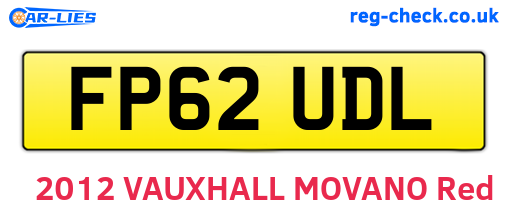 FP62UDL are the vehicle registration plates.