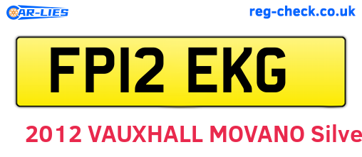 FP12EKG are the vehicle registration plates.