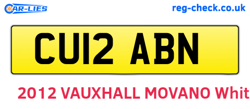 CU12ABN are the vehicle registration plates.
